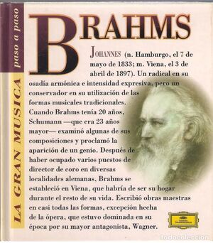 JOHANNES BRAHMS (CON CD)