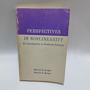Bild des Verkufers fr Perspectives in Nonlinearity. An Introduction to Nonlinear Analysis zum Verkauf von Cambridge Rare Books