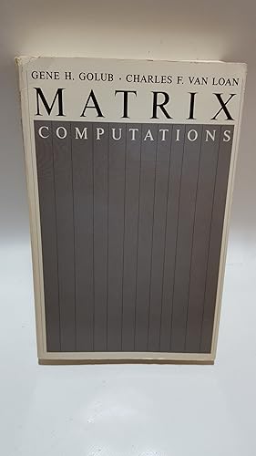 Image du vendeur pour Matrix Computations mis en vente par Cambridge Rare Books