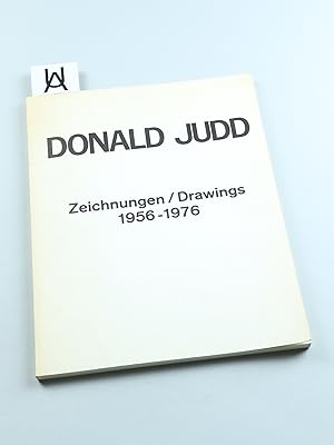Bild des Verkufers fr Donald Judd. Zeichnungen/Drawings 1956 - 1975. zum Verkauf von Antiquariat Uhlmann