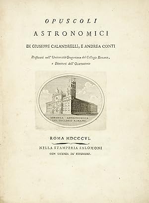 Opuscoli Astronomici di Giuseppe Calandrelli e Andrea Conti.