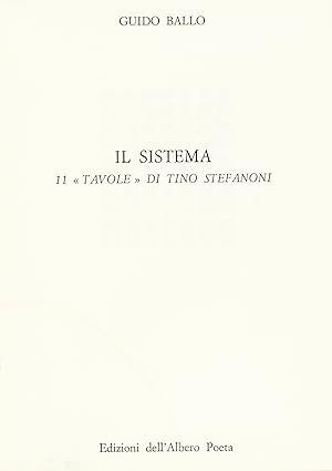 Il Sistema 11 "Tavole" di Tino Stefanoni.