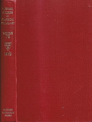 Harvard Studies in Classical Philology - Volume 73