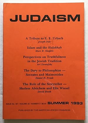 Judaism. A Quarterly Journal of Jewish Life & Thought. Summer 1993.