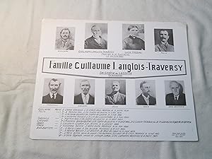 Famille Guillaume Langlois-Traversy, Ste-Sophie de Lacorne, co. Terrebonne.