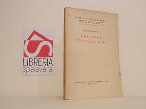 Bild des Verkufers fr Restauri boccacceschi zum Verkauf von Libreria Spalavera
