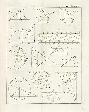 Tavole trigonometriche con un compendio di trigonometria piana, e sferica, teorica, e pratica. Ed...
