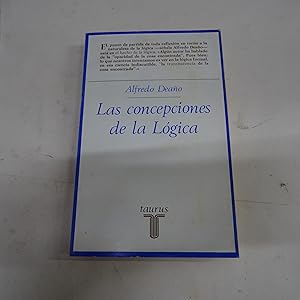 Image du vendeur pour LAS CONCEPCIONES DE LA LOGICA. mis en vente par Librera J. Cintas