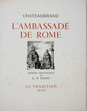 L'ambassade de Rome. Burins originaux de C.P. Josso.