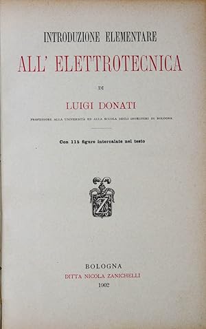 Introduzione elementare all'elettrotecnica.