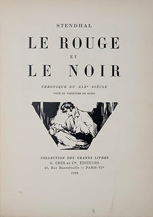 Le Rouge et le Noir. Chronique du XIX.e siècle orné de vignettes de Quint.