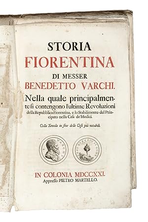Storia Fiorentina, nella quale principalmente si contengono l'ultime Revoluzioni della Repubblica...