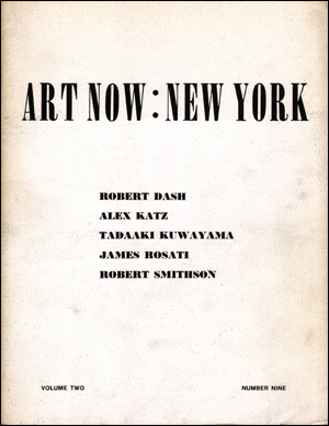 Seller image for Art Now : New York, Vol. 2, No. 9 (1970) for sale by Specific Object / David Platzker