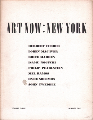 Immagine del venditore per Art Now : New York, Vol. 3, No. 1 (March 1971) venduto da Specific Object / David Platzker