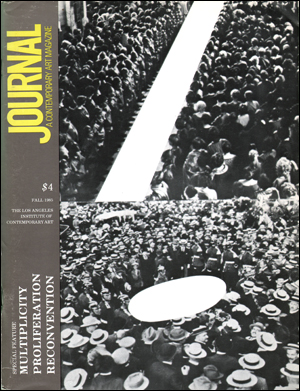 Bild des Verkufers fr Journal [LAICA Journal], Vol. 5, No. 42 (Fall 1985) Special Feature : Multiplicity, Proliferation, Reconvention zum Verkauf von Specific Object / David Platzker