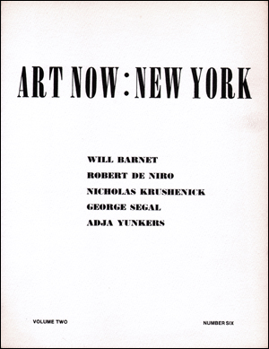 Immagine del venditore per Art Now : New York, Vol. 2, No. 6 (1970) venduto da Specific Object / David Platzker