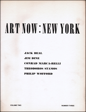 Seller image for Art Now : New York, Vol. 2, No. 3 (1970) for sale by Specific Object / David Platzker