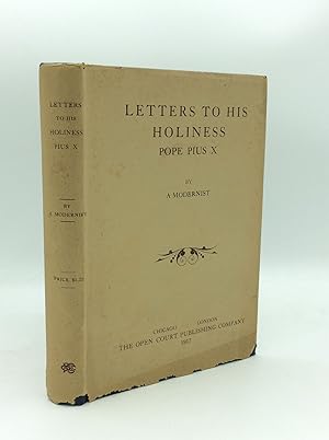 LETTERS TO HIS HOLINESS POPE PIUS X.