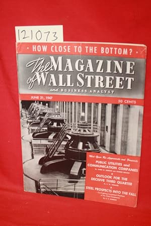 Bild des Verkufers fr The Magazine of Wall Street and Business Analyst zum Verkauf von Princeton Antiques Bookshop