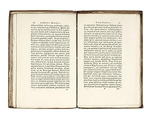 Specimen Historiae Litterariae Florentinae.Sive Vitae Dantis, Petrarchae, ac Boccaccii. Recensent...