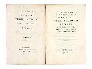 Pel Fausto ritorno di S.A. Imper. e Reale il Gran-Duca Ferdinando III. Idillio. Tradotto in versi...