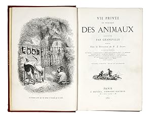 Vie privée et publique des animaux. Vignettes par Grandville, publiée Sous la Direction de P. F. ...