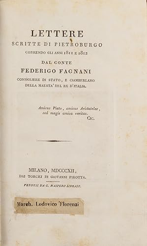 Lettere scritte da Pietroburgo correndo gli anni 1811 e 1812.