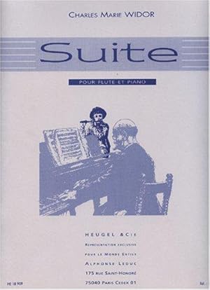 Bild des Verkufers fr Charles-Marie Widor - Suite pour Flûte et Piano, Op. 34 zum Verkauf von WeBuyBooks