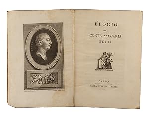 Elogio/ Del/ Conte Zaccaria/ Betti.