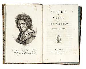 Immagine del venditore per Prose e versi. Prima edizione. venduto da Libreria Antiquaria Gonnelli