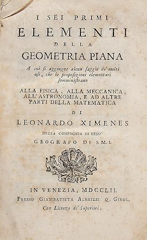 I sei primi elementi della geometria piana.