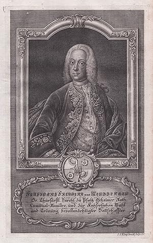 Seller image for Adam Henrich von Pollmann" - Adam Heinrich von Pollmann (1686-1753) Preuen Diplomat Kurpfalz Portrait for sale by Antiquariat Steffen Vlkel GmbH