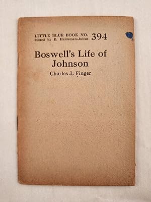 Imagen del vendedor de Boswell's Life of Johnson Little Blue Book No. 394 a la venta por WellRead Books A.B.A.A.