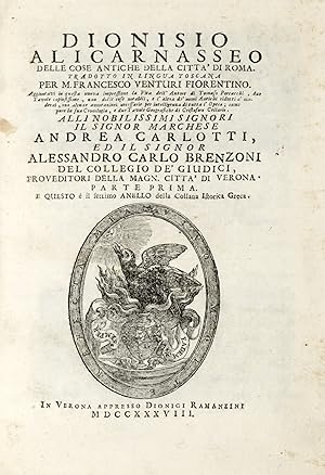 Delle cose antiche della città di Roma, tradotto in lingua toscana per Francesco Venturi Fiorenti...