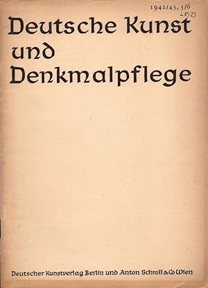 Seller image for Deutsche Kunst und Denkmalpflege. Jahrgang 1942/43, Heft 5/6. for sale by Buch von den Driesch