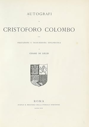 Autografi. Con prefazione e trascrizione diplomatica di Cesare De Lollis. (Segue:) Supplemento.