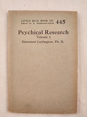 Imagen del vendedor de Psychical Research Volume 1 Little Blue Book No. 445 a la venta por WellRead Books A.B.A.A.