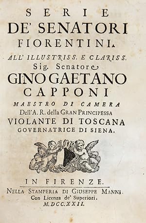 Serie de' Senatori Fiorentini.