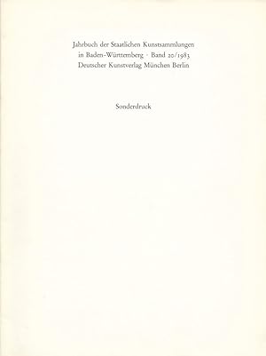 Immagine del venditore per Jahrbuch der Staatlichen Kunstsammlungen in Baden-Wrttemberg. 20 / 1983. Sonderdruck: Wrttembergisches Landesmuseum Stuttgart. Neuerwerbungen 1982. venduto da Buch von den Driesch