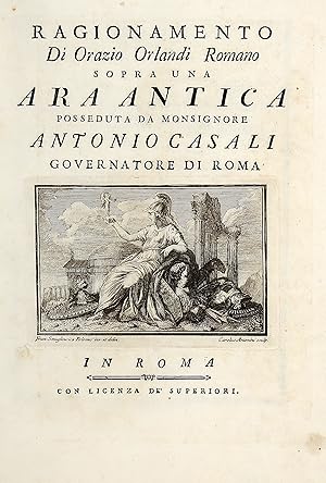 Ragionamento, sopra una Ara ANtica posseduta da monsignore Antonio Casali governatore di Roma.