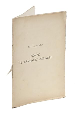 Immagine del venditore per Istruzioni ed Atti relativi ad un Procedimento Inquisitoriale di Stregoneria nella terra di Sermoneta, l'anno 1575: Lettere delli Cardinali di Pisa e Sermoneta al vicario Gio. Francesco Bonamici.(Nozze Di Sermoneta-Antinori, Maggio MCMXX). venduto da Libreria Antiquaria Gonnelli