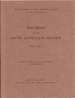 Image du vendeur pour Records of the South Australian Museum Volume II No 4 [1924] mis en vente par Adelaide Booksellers