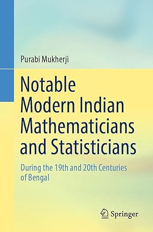Bild des Verkufers fr Notable Modern Indian Mathematicians and Statisticians zum Verkauf von moluna