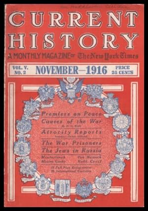 Immagine del venditore per CURRENT HISTORY - Volume 5, number 2 - November 1916 venduto da W. Fraser Sandercombe