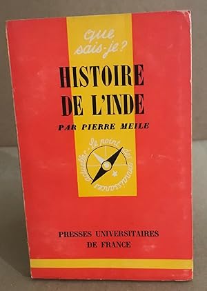 Bild des Verkufers fr Histoire de l'inde zum Verkauf von librairie philippe arnaiz