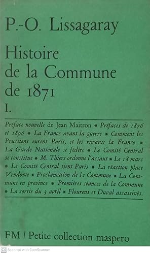 Seller image for Histoire de la Commune de 1871 (I) for sale by Llibres Capra