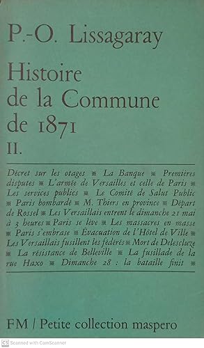 Seller image for Histoire de la Commune de 1871 (II) for sale by Llibres Capra
