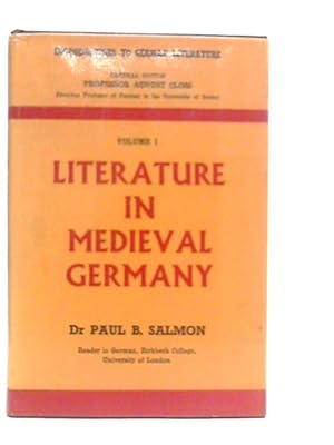 Imagen del vendedor de Literature in Medieval Germany Vol.I a la venta por World of Rare Books