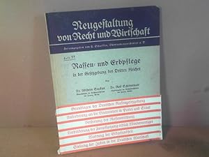 Bild des Verkufers fr Rassen- und Erbpflege in der Gesetzgebung des Dritten Reiches. (= Neugestaltung von Recht und Wirtschaft, Heft 5, 2.Teil). zum Verkauf von Antiquariat Deinbacher