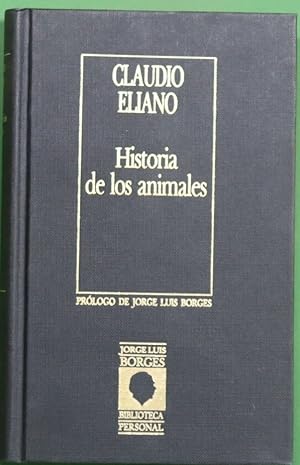 Imagen del vendedor de Historia de los animales a la venta por Librera Alonso Quijano